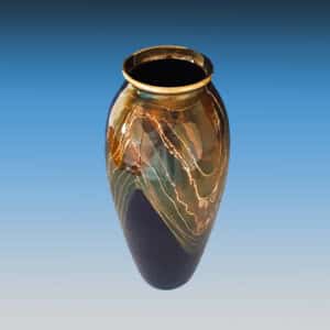 Bruce Fairman Black & Gold Medium Shoulder Vase