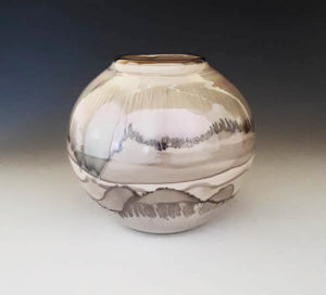 Fairman-DS-Round medium Collectible Bruce Fairman Desert Sands Round Vase