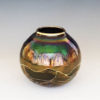 Fairman-IR-Round petite Bruce Fairman Collectible Iridescent Round Vase