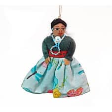 Handmade Navajo Doll Ornament - Dragonfly Dress