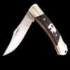 Inlaid Silver Bear Locking Pocket Knife - Image 4