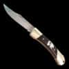 Inlaid Silver Bear Locking Pocket Knife - Image 3