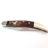 KN-52-1 Toothpick Wood Silver Inlaid Eagle Pocket Knife
