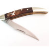 KN-52-2 Toothpick Wood Silver Inlaid Eagle Pocket Knife