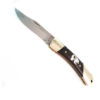 KN-60-4 Inlaid Silver Bear Locking Pocket Knife