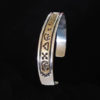 NZB-20 Ken & Mary Bill Genuine 14k Gold Navajo Stamped Bracelet - side