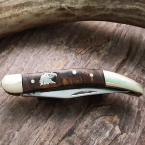 Silver Inlaid Eagle Head Toothpick Pocket Knife