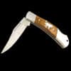 Silver Inlaid Wolf Lockback Pocket Knife - Image 4