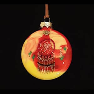 Southwest Dreamcatcher Original Hand-Painted Ornament