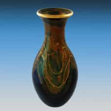 Fairman-BG-Gooseneck medium Bruce Fairman Black & Gold Medium Gooseneck Pottery Vase 2