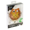 13010 Owl Glass & Metal Nightlight