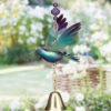 20520 Metal Hummingbird Garden Bell