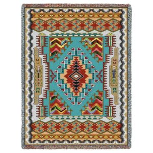 7149-T - Painted Hills Turquoise Blanket Throw