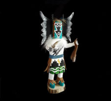 Collectible Crow Mother Kachina Doll-yellow