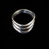 NZR-88 Alvin Thompson Sterling Silver Navajo Ring - above