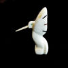 White Marble Hummingbird Carving