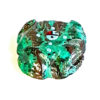 Zuni Malachite Frog Carving with Sunface