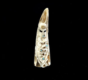 Zuni Corn Maiden Carved in Bone