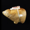 Travertine Bear Fetish Carving by Leekya