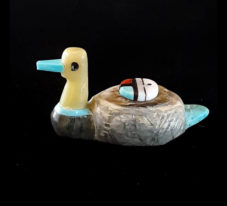 Zuni Duck Fetish Carving by Boone