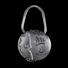 Silver Bear Claw Key Ring