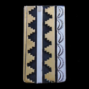 Navajo Brass & Silver Money Clip by Singer