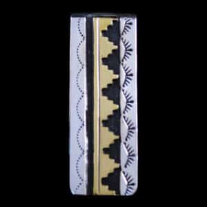 Silver & Brass Overlay Money Clip by Singer