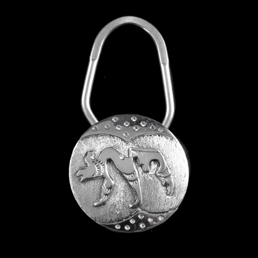 Native American Key Rings Navajo Silver Bear Key Ring | Joe Wilcox Indian Den