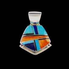 Multi Stone Native American Inlaid Pendant