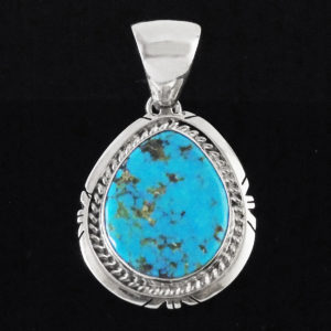 Silver Turquoise Stone Pendant