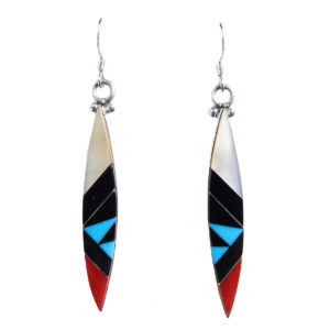 Zuni Onyx Inlaid Earing