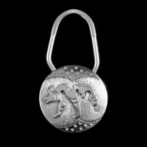 Navajo Silver Bear Key Ring
