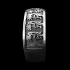 Hopi Native American Silver Overlay Kokopelli Cuff Bracelet