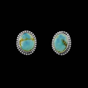 Turquoise Stone Rope Trim Earring
