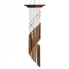 Amber Cascading Spiral Wind Chime