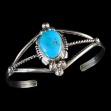 Authentic Marie Bahe Navajo Turquoise Bracelet