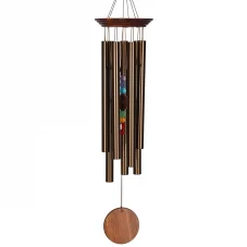 Bronze Chakra 7 Stone Wind Chime