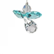 Crystal Guardian Angel- Blue Zircon- December