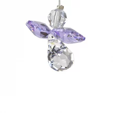 Crystal Guardian Angel- Light Amethyst- June