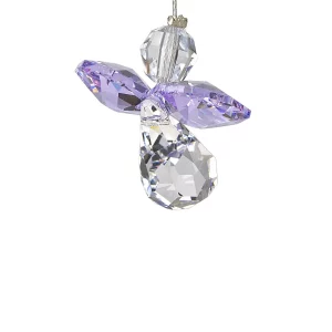 Crystal Guardian Angel- Light Amethyst- June