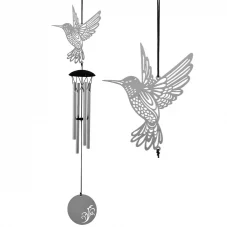 Flourish Filigree Hummingbird Wind Chime