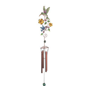 Flowers & Hummingbirds Wind Chime