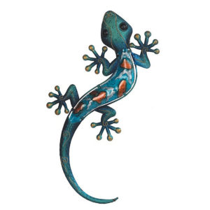 George Chen Blue Lizard Wall Decor