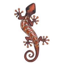 George Chen Orange Lizard Wall Decor