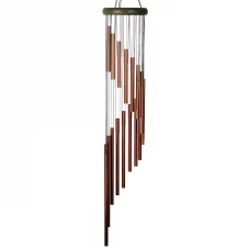 Green Cascading Spiral Wind Chime