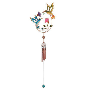 Hummingbird & Flowers Wind Chime