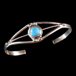 Janice Spencer Navajo Turquoise Cuff Bracelet