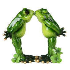 Kissing Frog Figurines