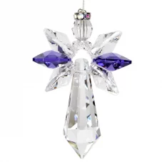 Large Crystal Guardian Angel- Amethyst- February