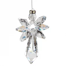 Large Crystal Guardian Angel- Aurora Borealis- April